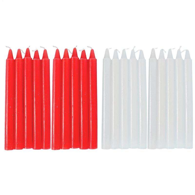 Bougies coniques 10X cire natu - Supplies Of Candle avis et prix