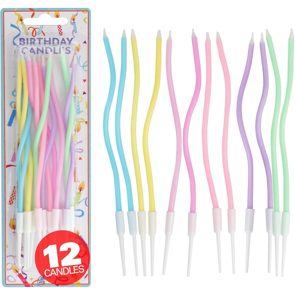 Ensemble de 12 bougies d'anniv - Supplies Of Candle avis et prix