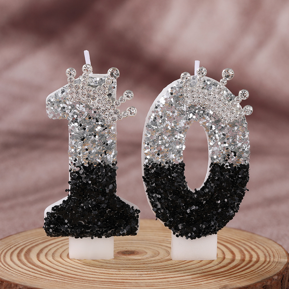 Couronne dégradée noir-argent  - Supplies Of Candle avis et prix